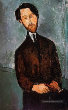 portrait Tableau Peinture - Portrait de Léopold Zborowski Amedeo Modigliani